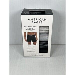 Size XS Mens American Eagle 6" Flex Boxer Brief 5-Pack AEO Underwear Soft